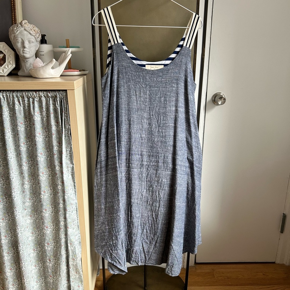 Isabelle Sinclair dark chambray tank dress